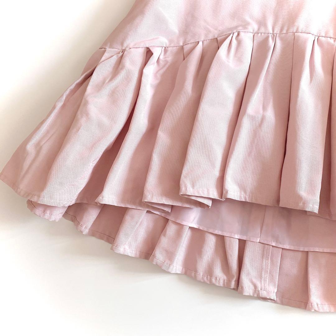 ボウエーbow.a マーガレットチュニック　ノースリーブペプラムブラウス　ピンク