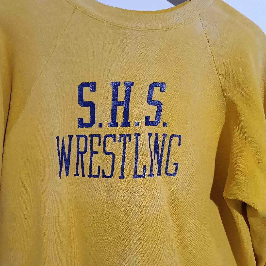 60s 70s ビンテージラグランスウェット Lフェード