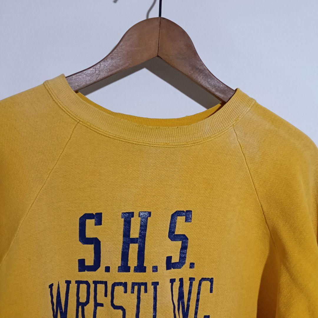 60s 70s ビンテージラグランスウェット Lフェード