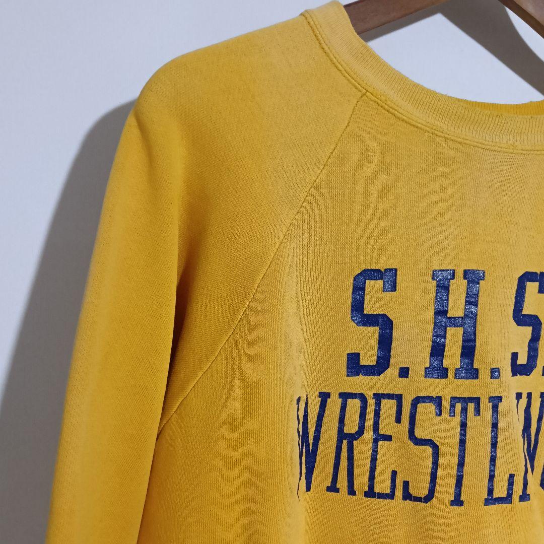 60s 70s ビンテージラグランスウェット Lフェード