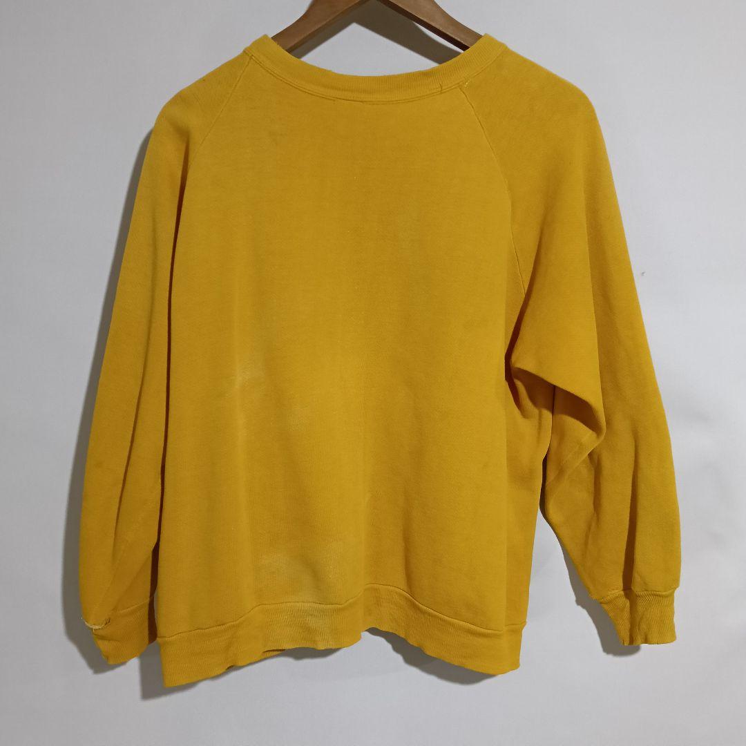 60s 70s ビンテージラグランスウェット Lフェード