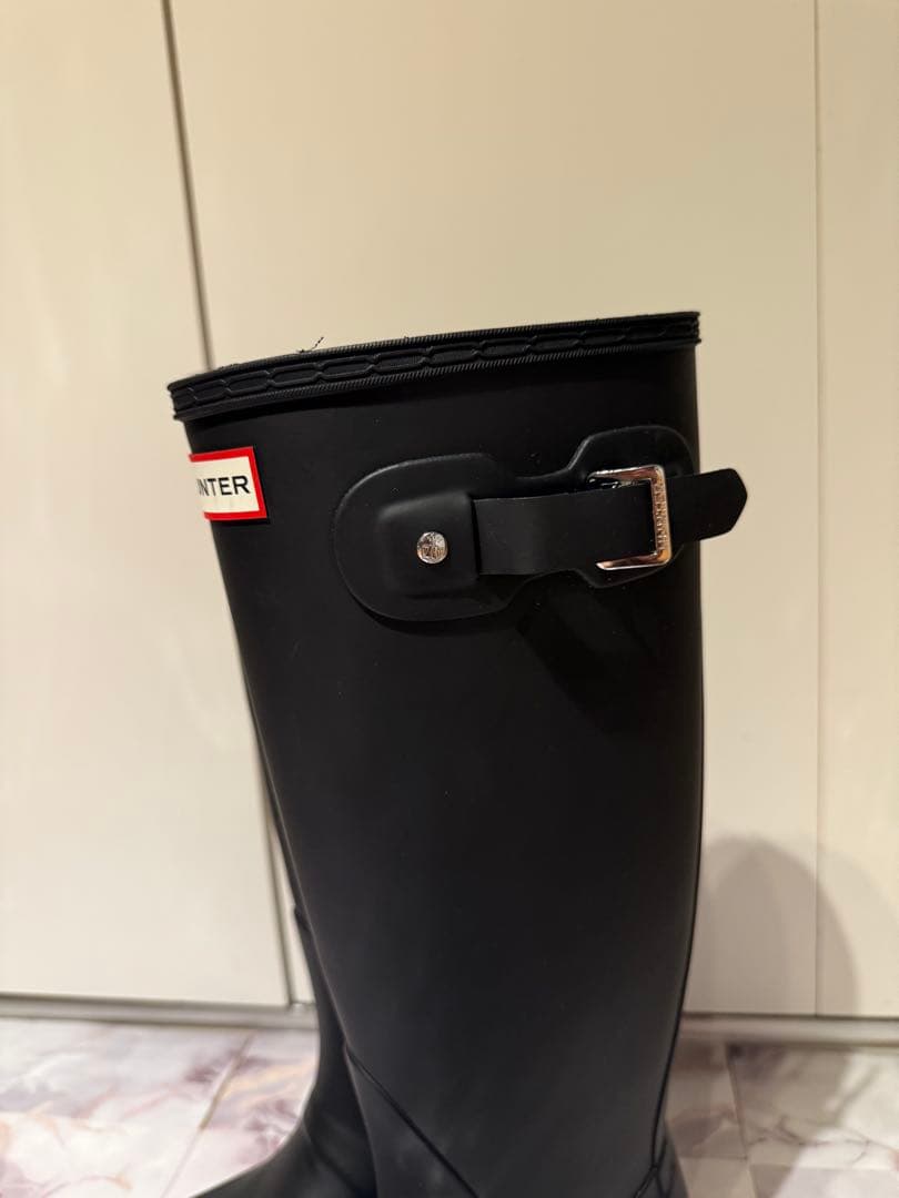 Hunter ハンター　トールレインブーツ　ブラック　24㎝