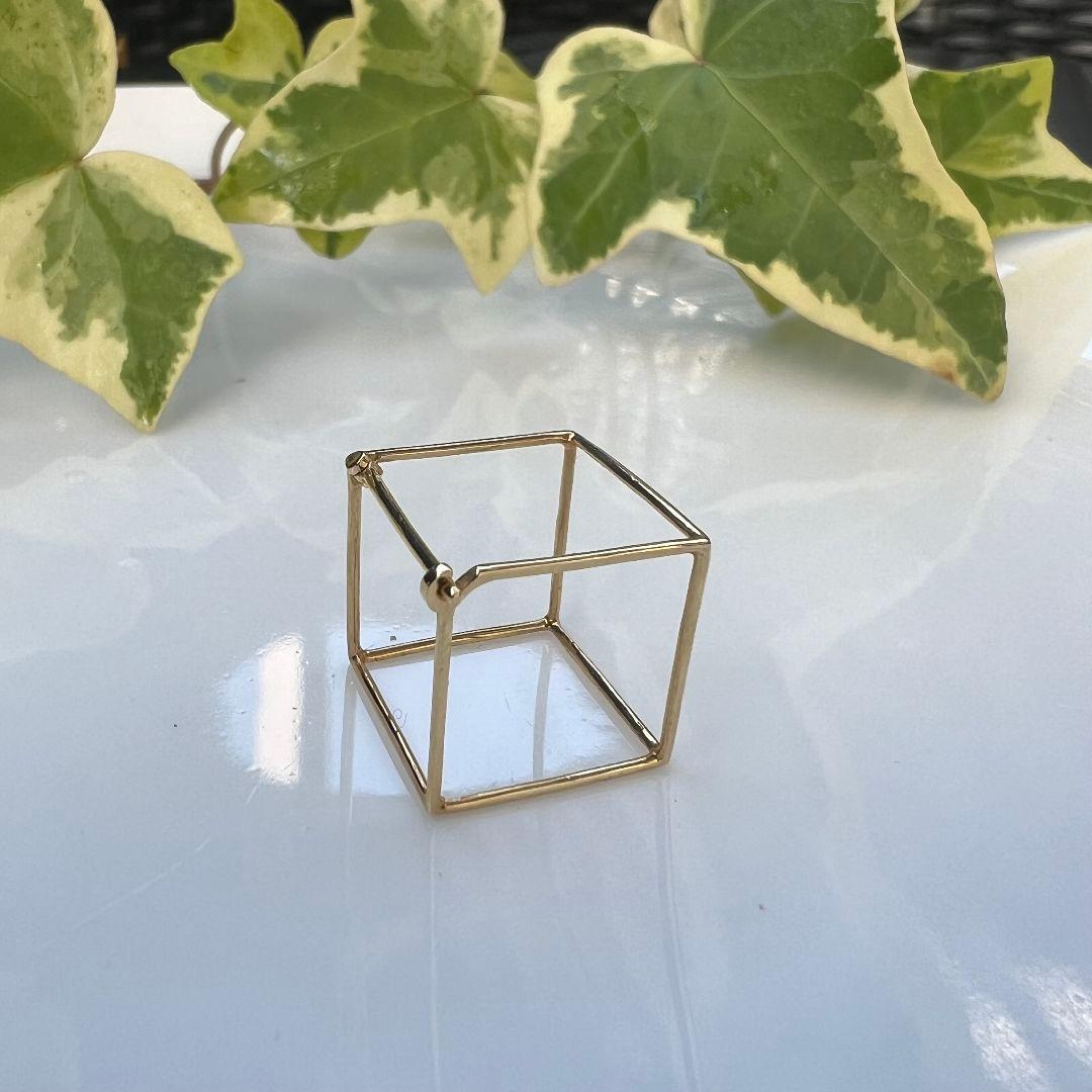 SHIHARA シハラ スクエア 15 mm ピアス K18