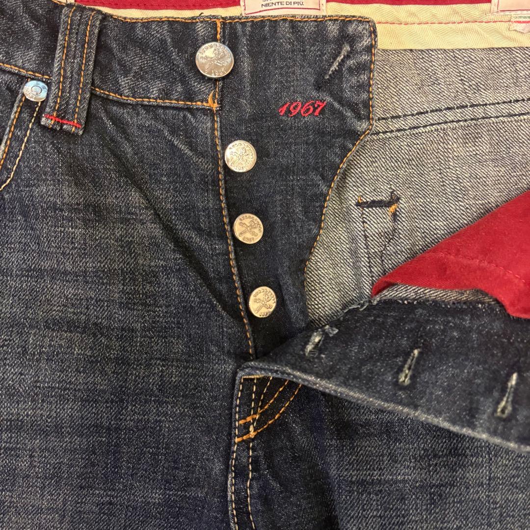 Tramarossa トラマロッサ デニム32濃紺 ボタンフライ イタリア赤ミミ