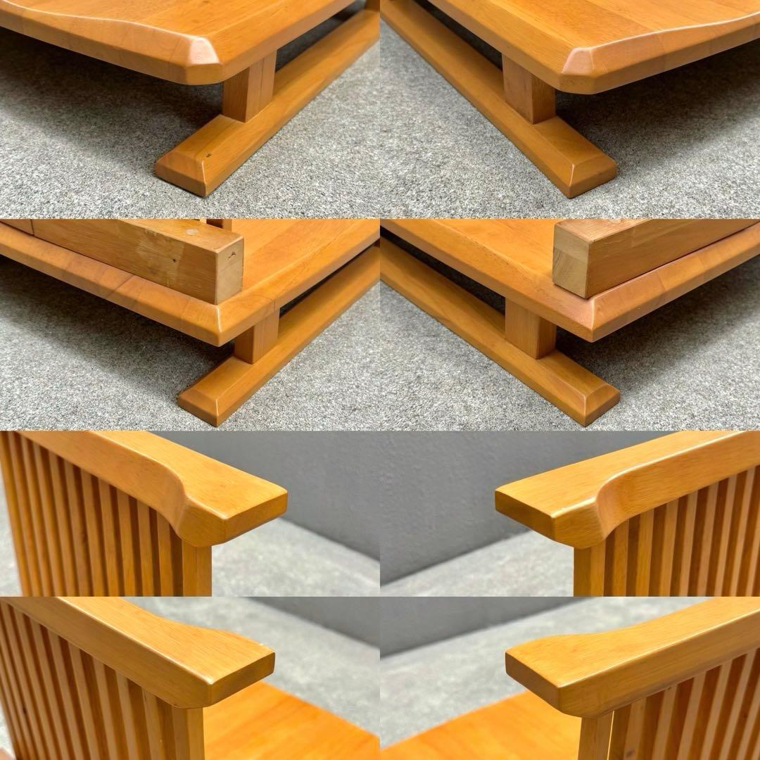 2脚セット✴︎座椅子 ローチェア イス 天然木 高齢者 あぐら 低座椅子