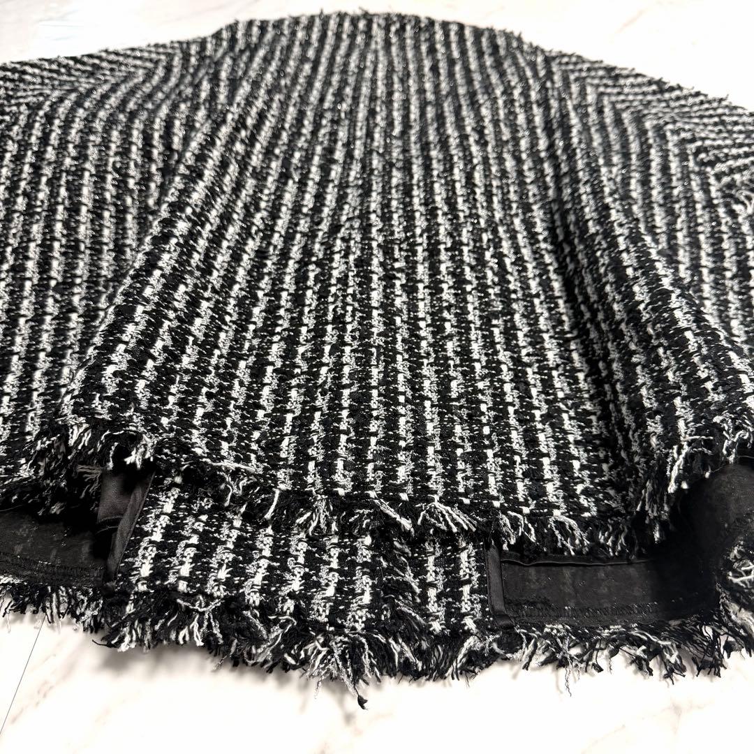 【未使用】2024✨️完売品 アニュアンス ツイード ケープ ジャケット お洒落