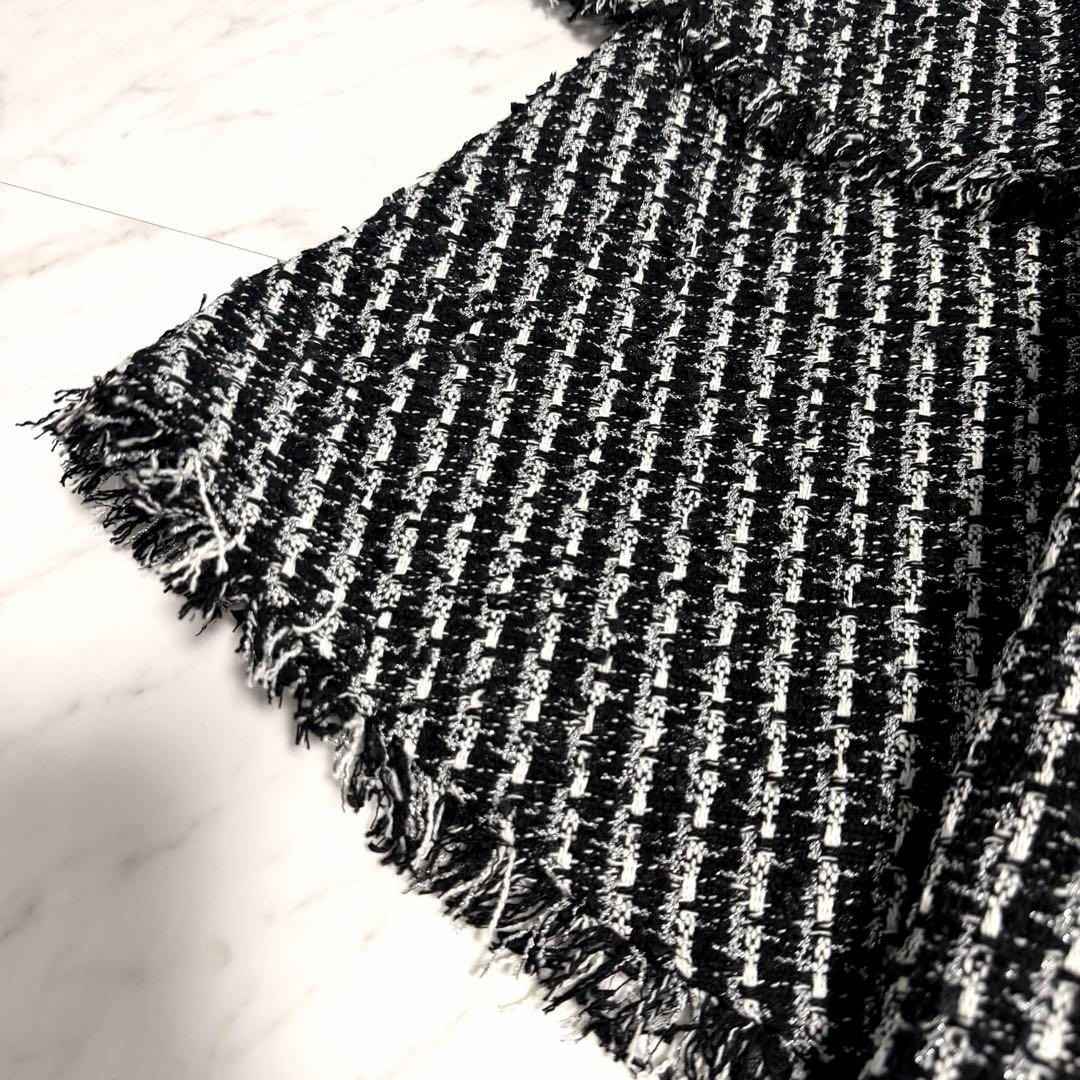 【未使用】2024✨️完売品 アニュアンス ツイード ケープ ジャケット お洒落