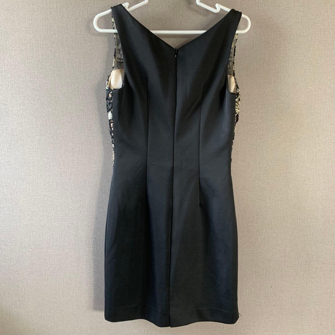 IRMA ミニドレス 黒 ビーズ刺繍 キャバクラドレス