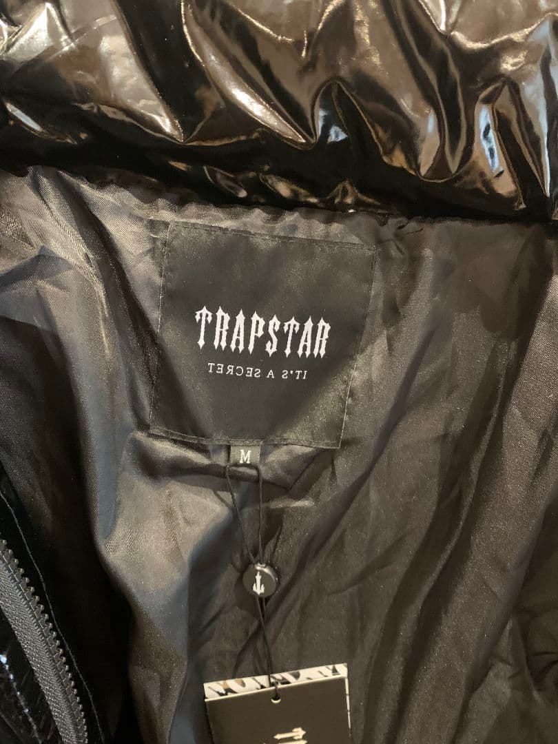 Trapstar ダウンジャケット ブラック 光沢 Mサイズ