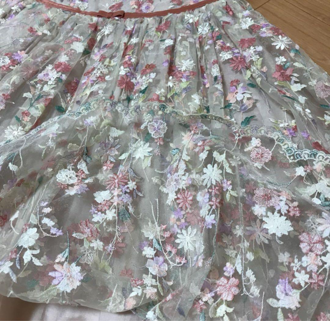 TOCCAトッカ総刺繍ワンピースのみサイズ160卒業式入学式メゾピアノ好き