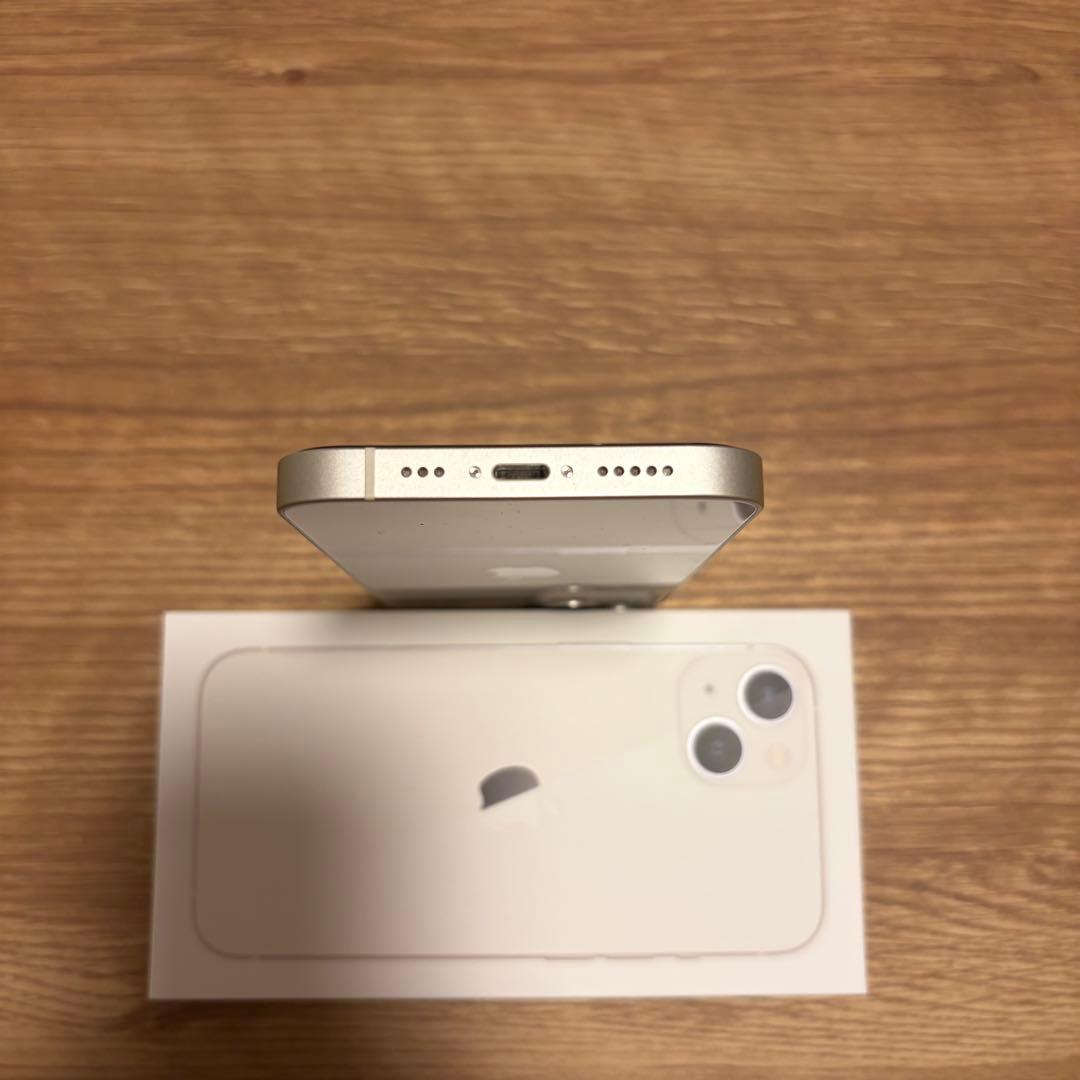 Apple iPhone 13 ホワイト 本体 + ケーブル　美品
