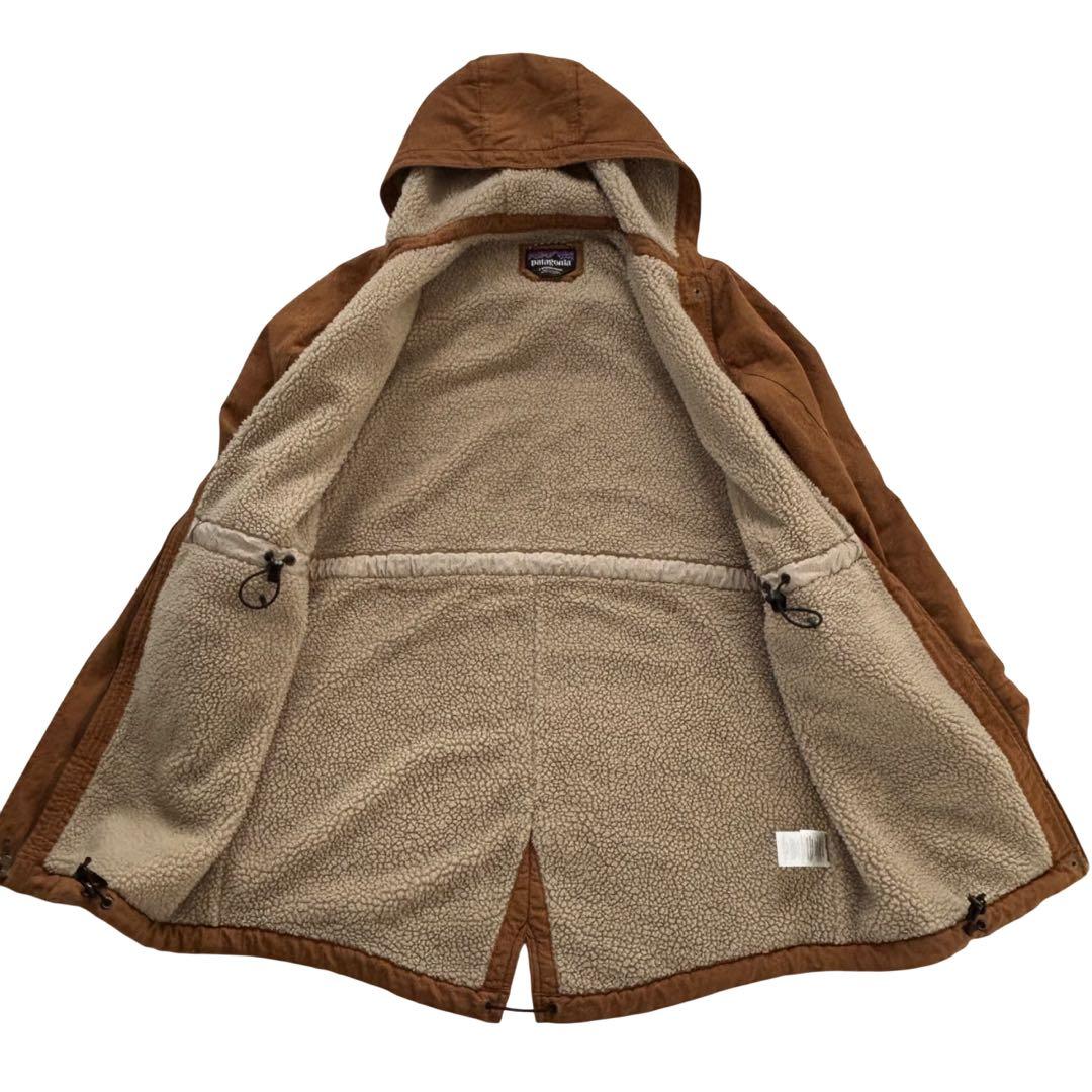 最終値下げ【美品】patagoniaブラウン フード付き モッズコート L