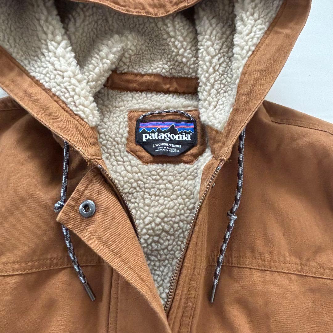 最終値下げ【美品】patagoniaブラウン フード付き モッズコート L