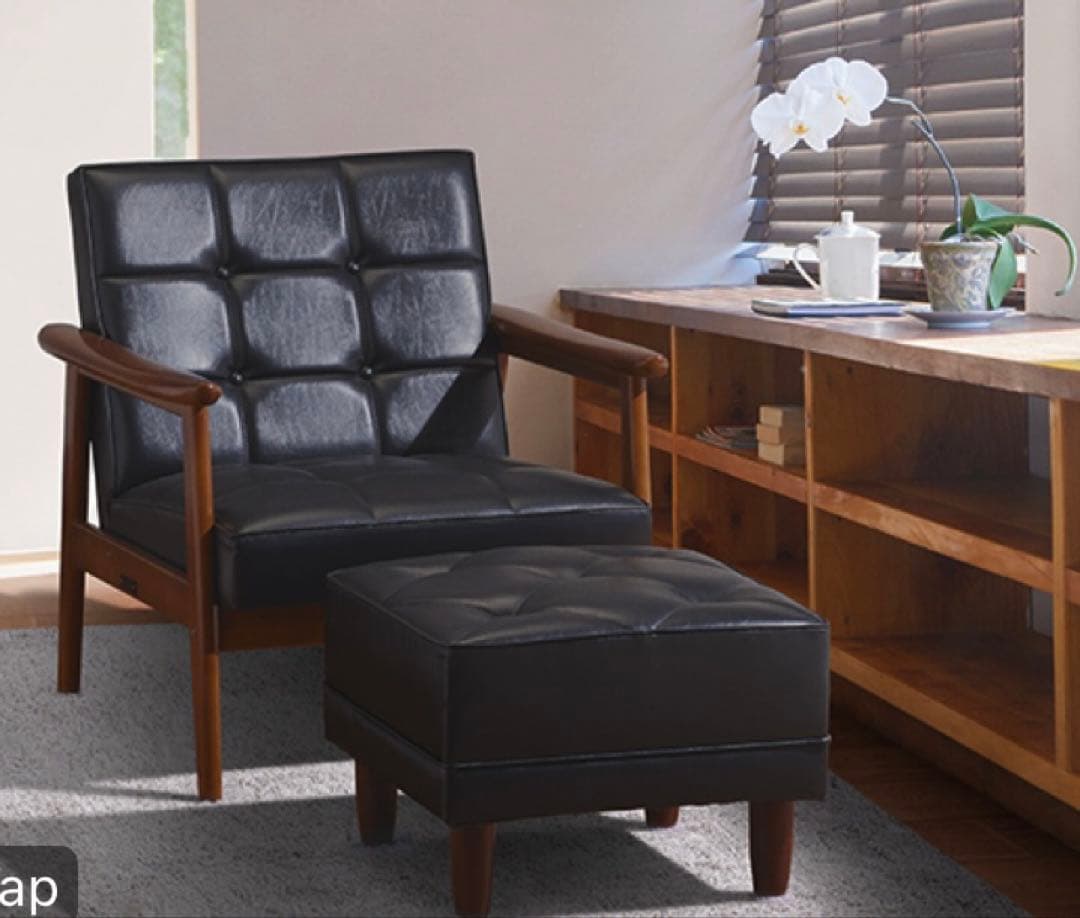 カリモク60 Kチェア1シータースタンダードブラック（ウォールナット色塗装）