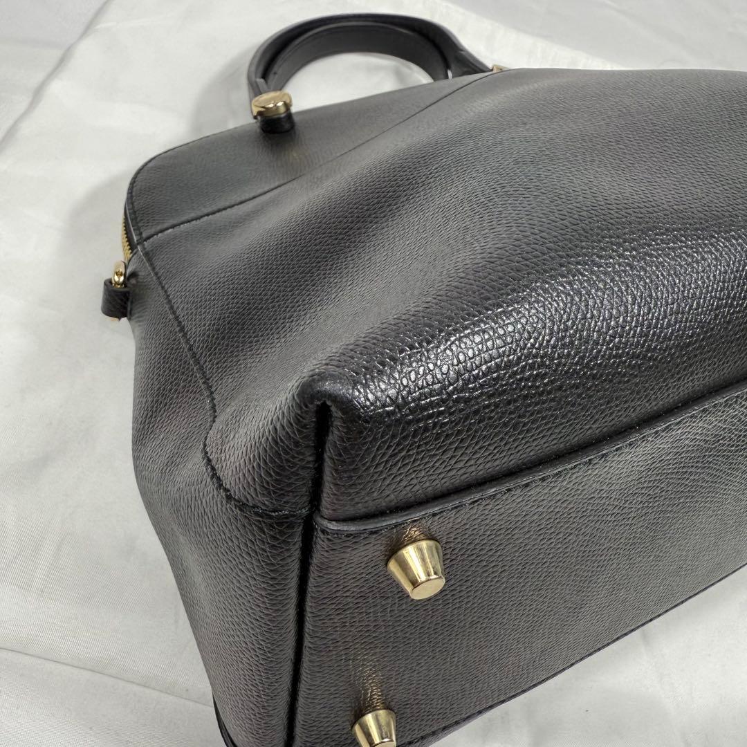 【極美品】FURLA パイパー M 2way ハンドバッグ ショルダーバッグ 黒