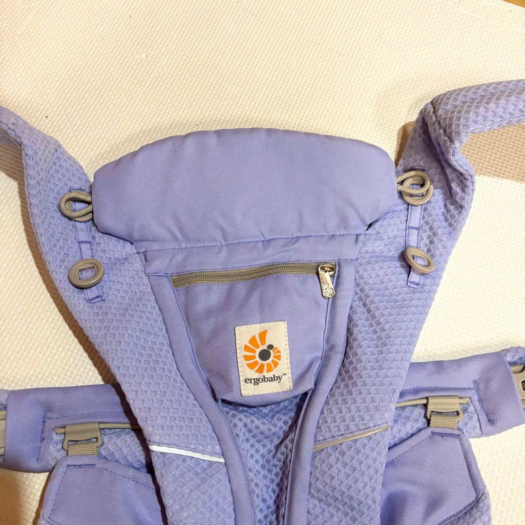 【美品】ergobaby 抱っこ紐 オムニブリーズ ブルーラベンダー