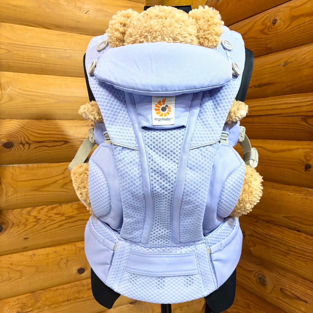 【美品】ergobaby 抱っこ紐 オムニブリーズ ブルーラベンダー