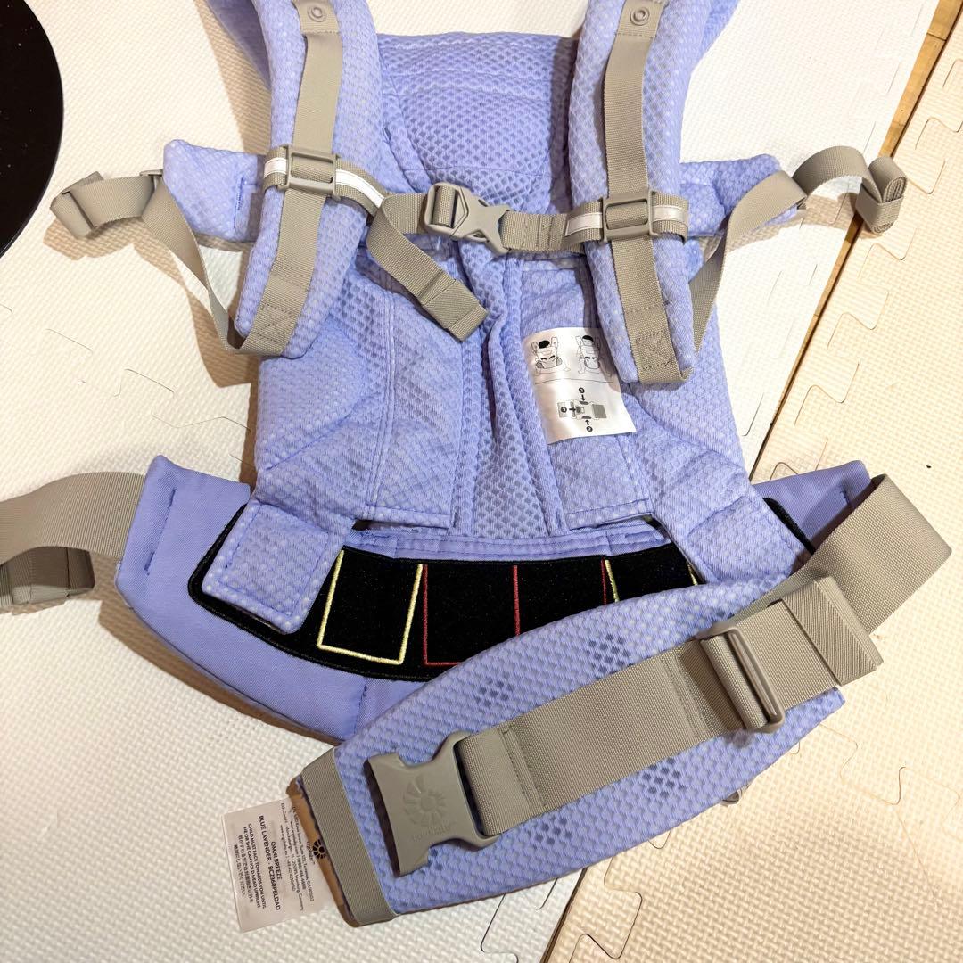 【美品】ergobaby 抱っこ紐 オムニブリーズ ブルーラベンダー