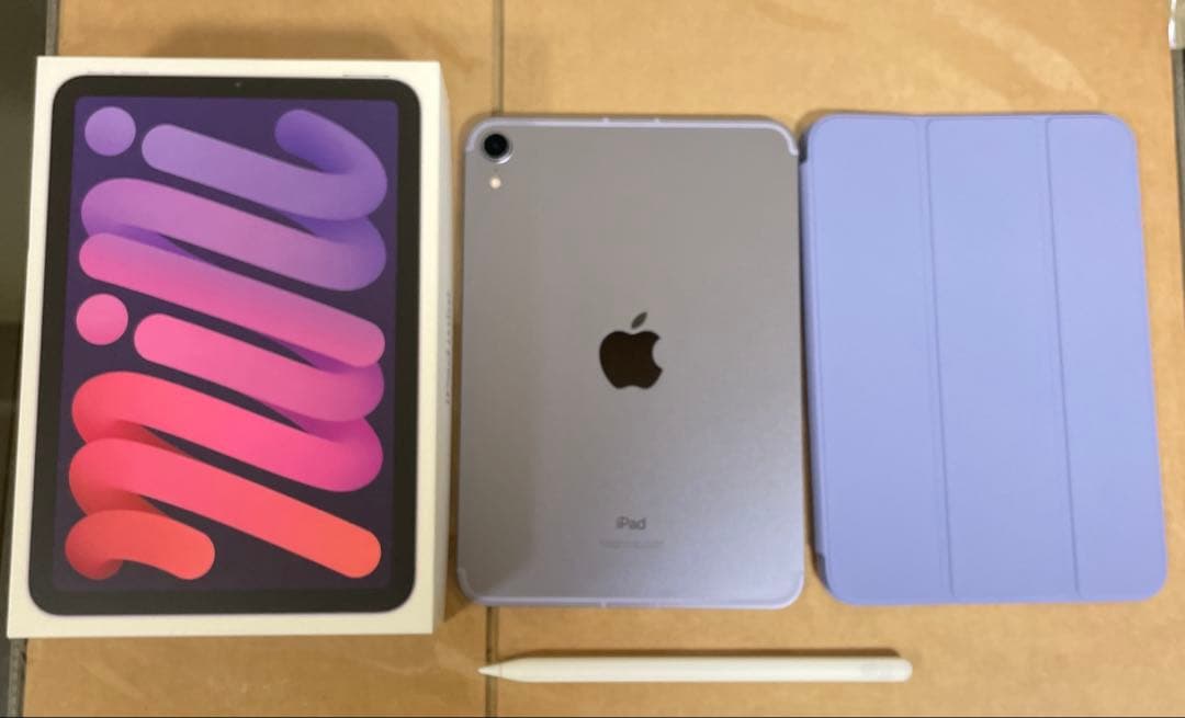 iPad mini 6パープル64G Wi-Fi Apple pencil 美品