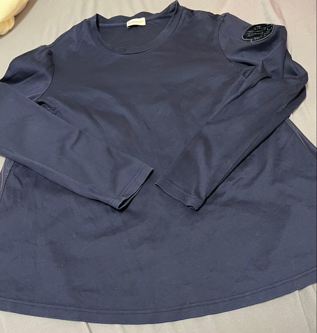 MONCLER 長袖Tシャツ ギャザー入り