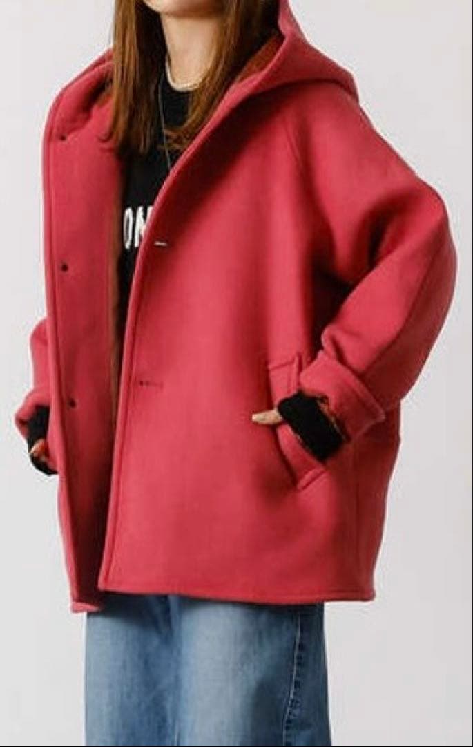 ⭐︎Mariko【新品タグ付き】ルメランジュ　ウールコート　ピンク