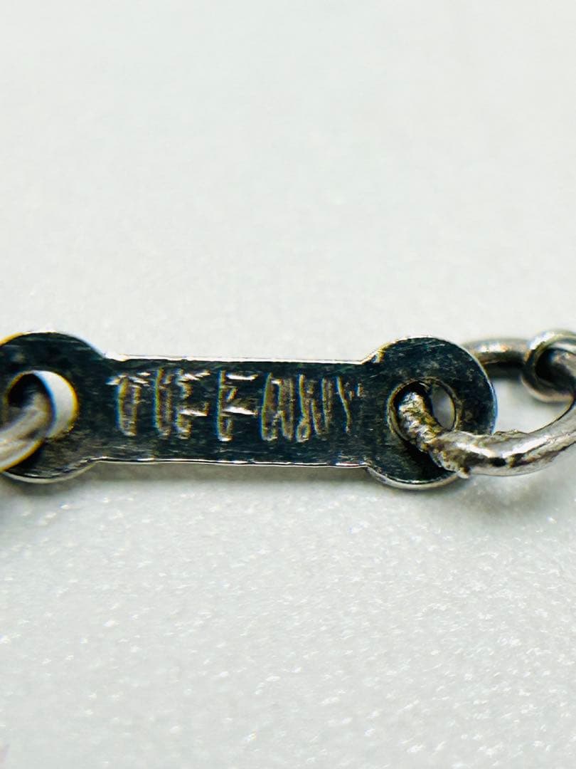 ティファニー イニシャルネックレス「f」　925刻印