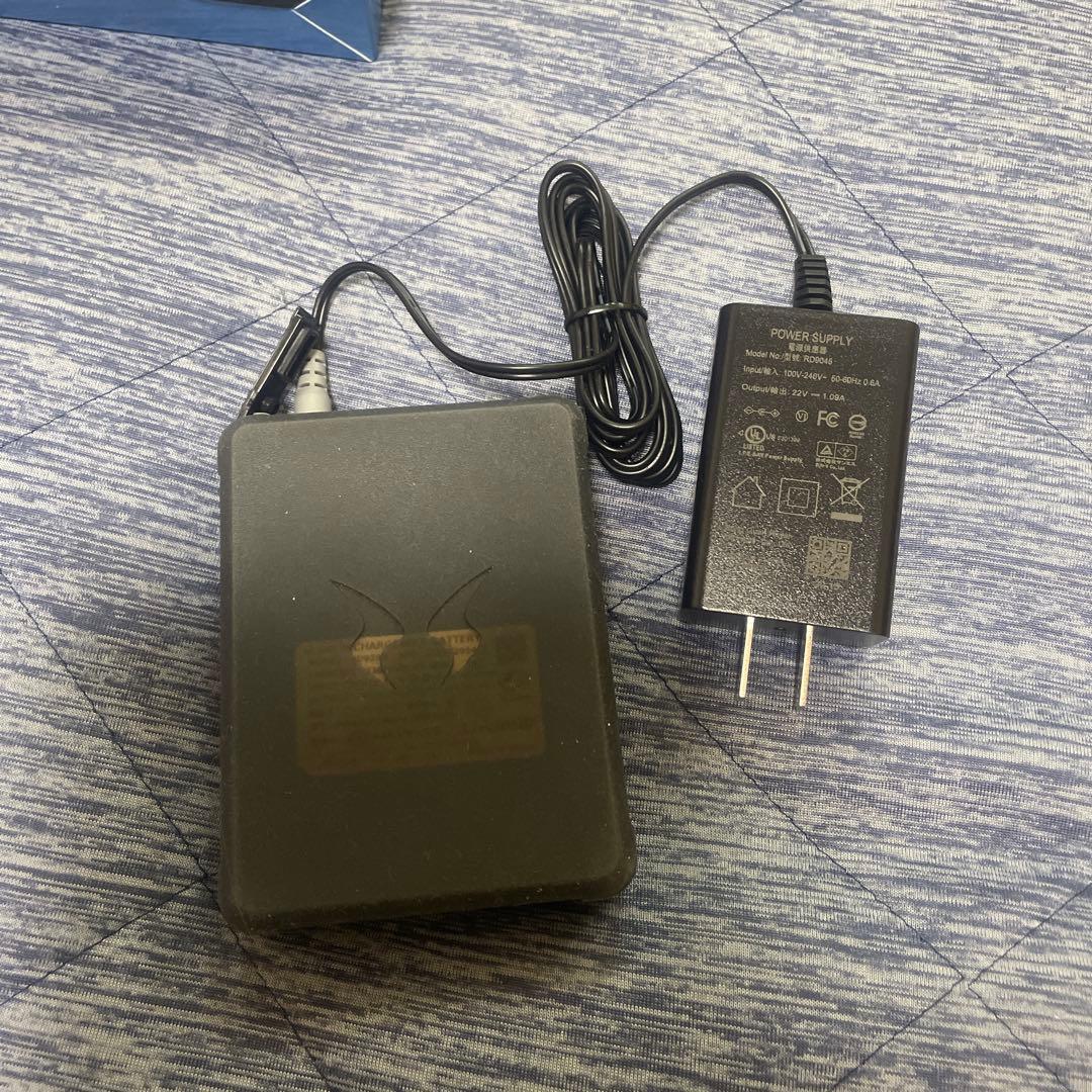 空調風神服　バッテリー2ケとファン　12V