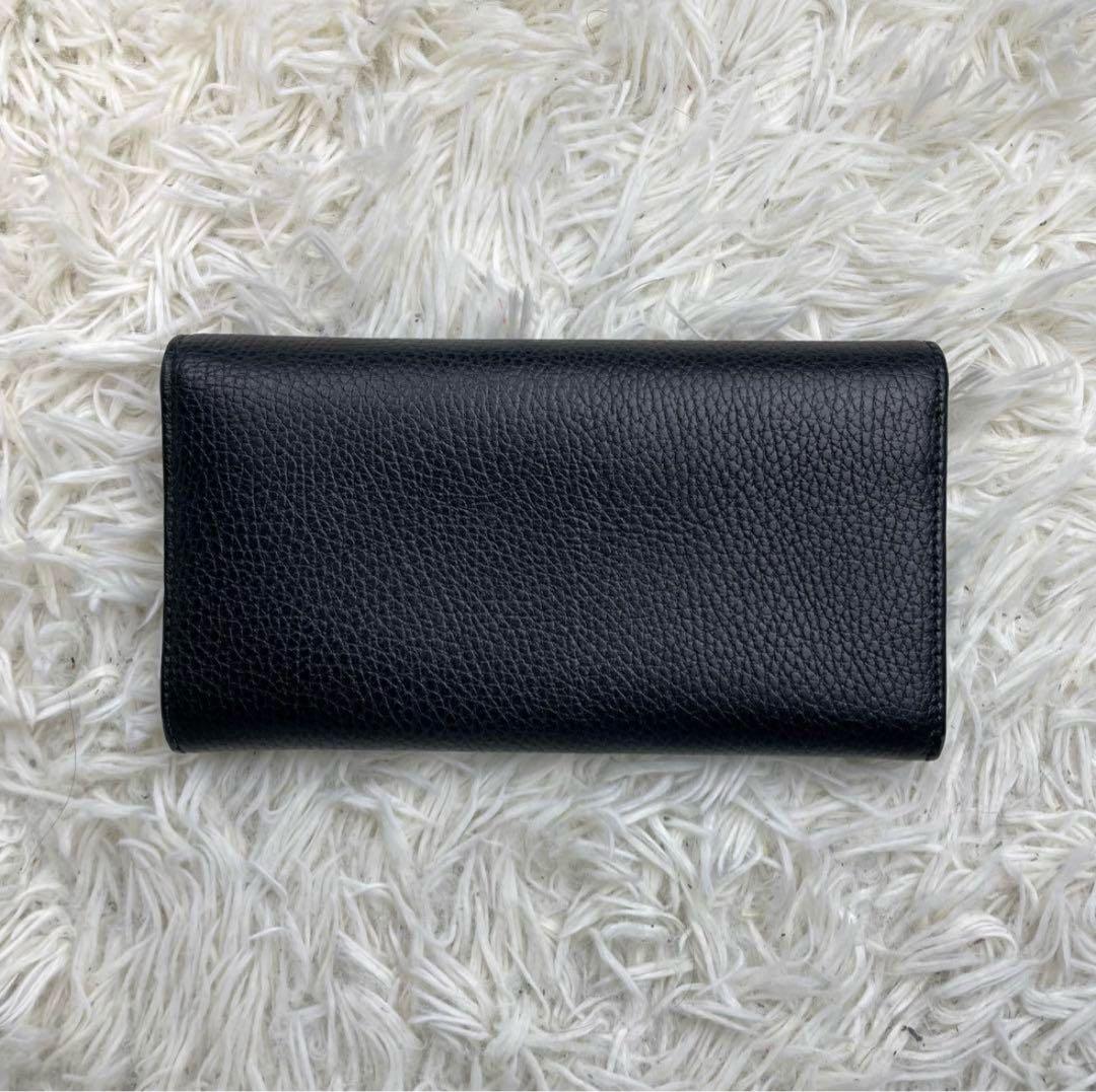た*こ様 【極美品】グッチ 長財布 二つ折り GGマーモント コンチネンタル 革