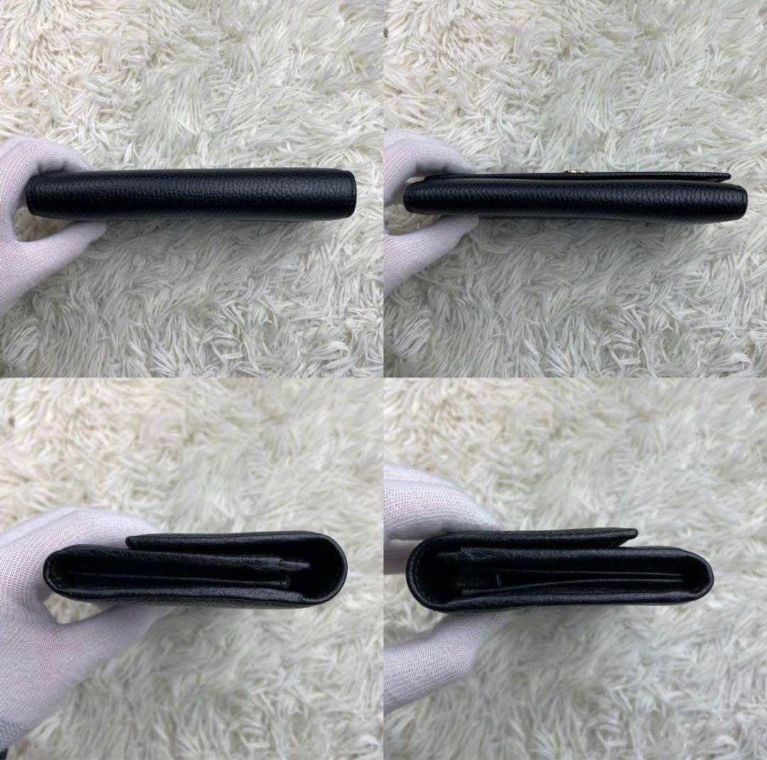 た*こ様 【極美品】グッチ 長財布 二つ折り GGマーモント コンチネンタル 革