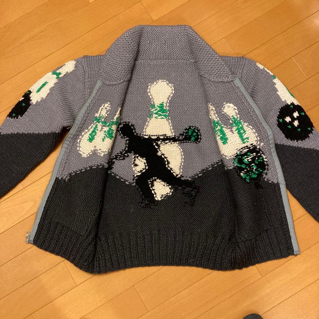 フェローズ　ボーリング柄　カウチンセーター　Mサイズ　ユーズド美品