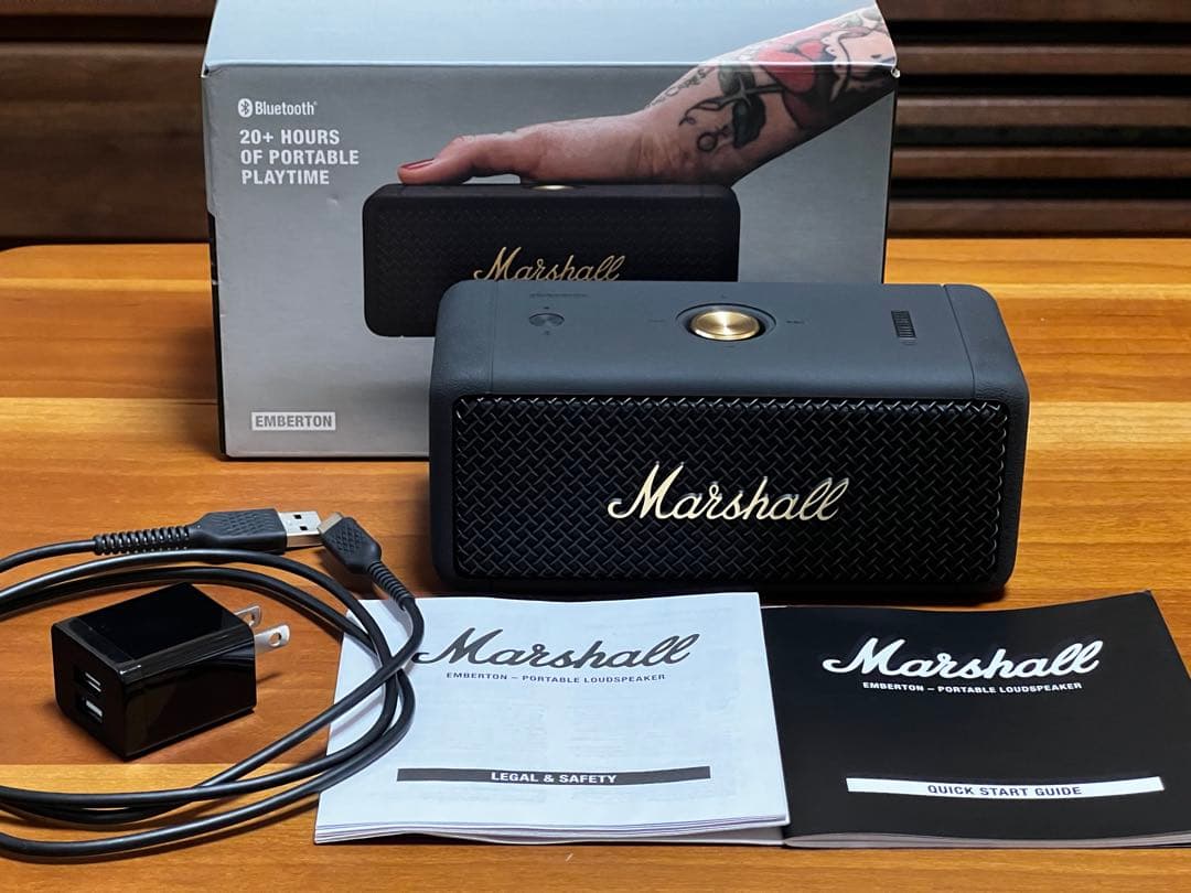 Marshall Emberton ブラック ワイヤレススピーカー