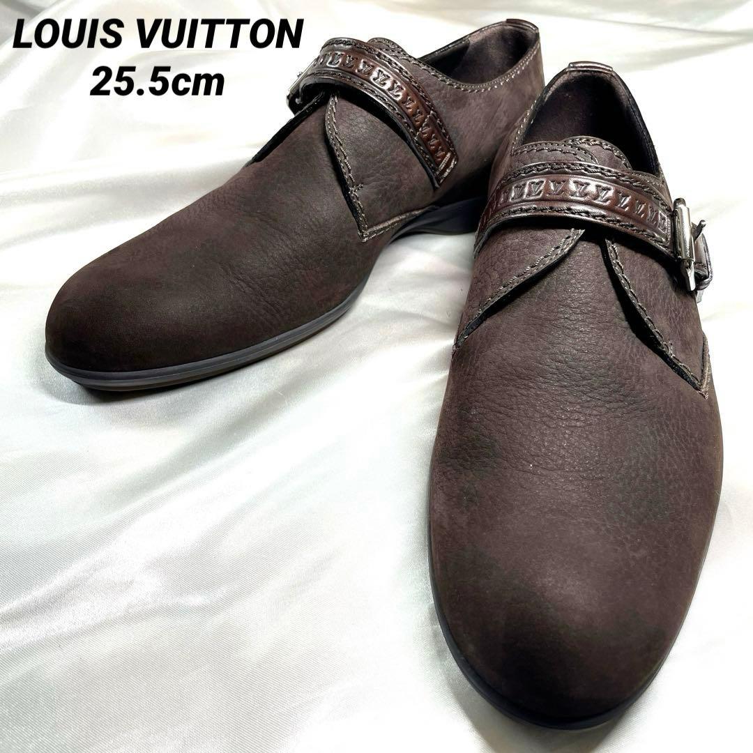 極美品　LOUIS VUITTON ルイヴィトン ストラップ　革靴　イタリア製