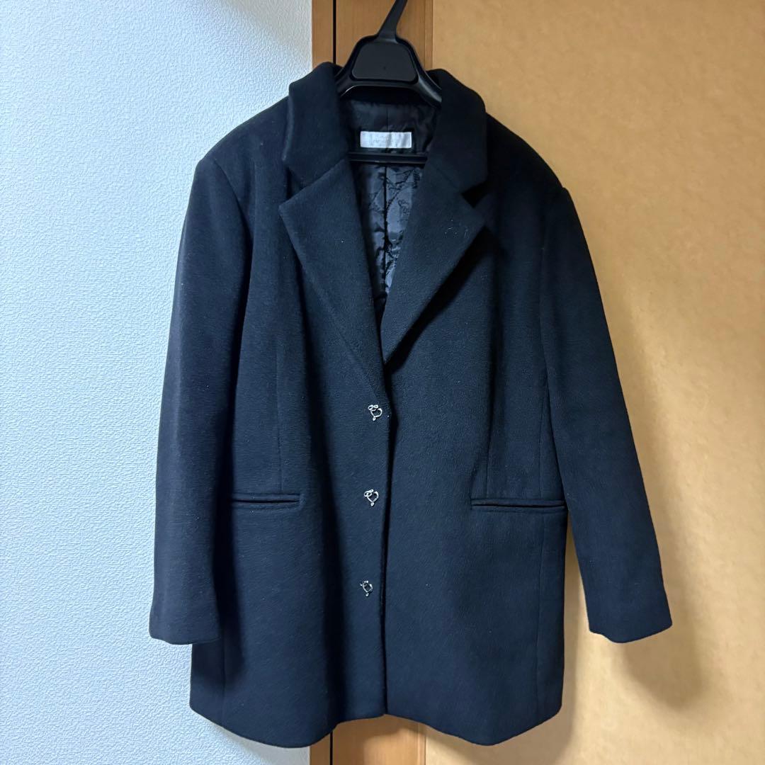 ジャケット・アウター [ the Virgins ]Heart Logo Wool Jacket