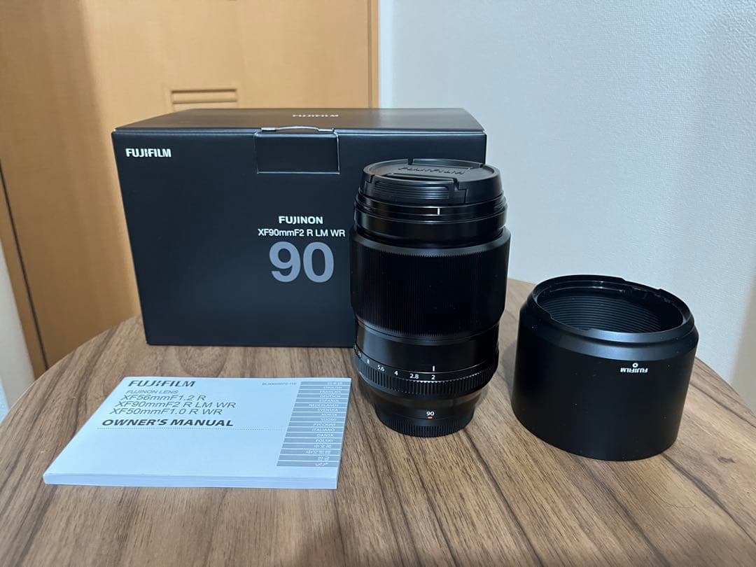 【美品】FUJIFILM XF90mmF2 R WR 保護フィルタ付