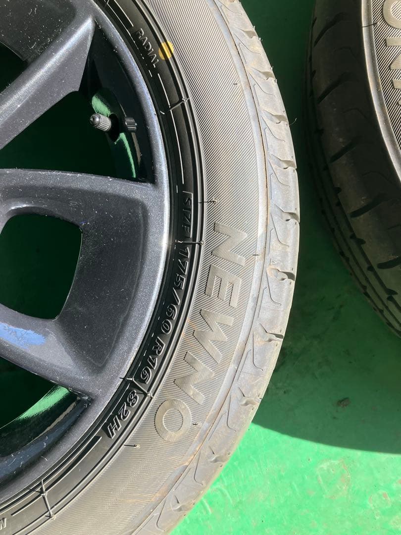 クロスビー　16インチ夏タイヤ　ブリヂストンNEWNOブラックホイールセット