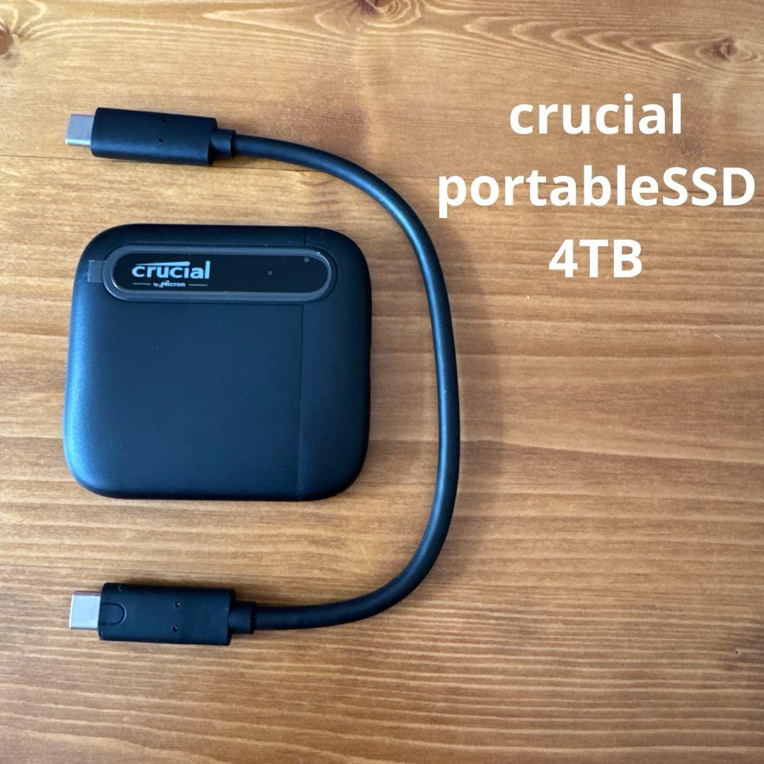 外付けハードディスク・ドライブ Crucial X6 4TB Portable SSD