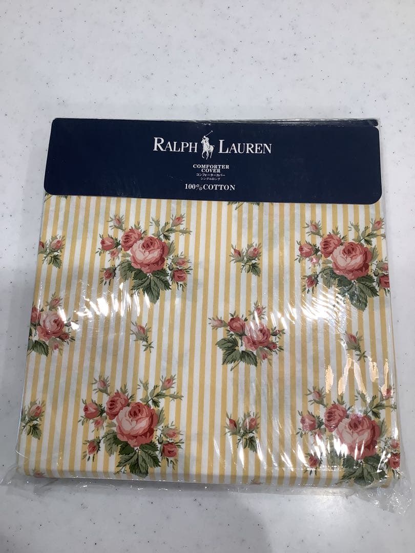 RALPH LAUREN製 掛け布団カバー シングルロング 150㎝×210㎝
