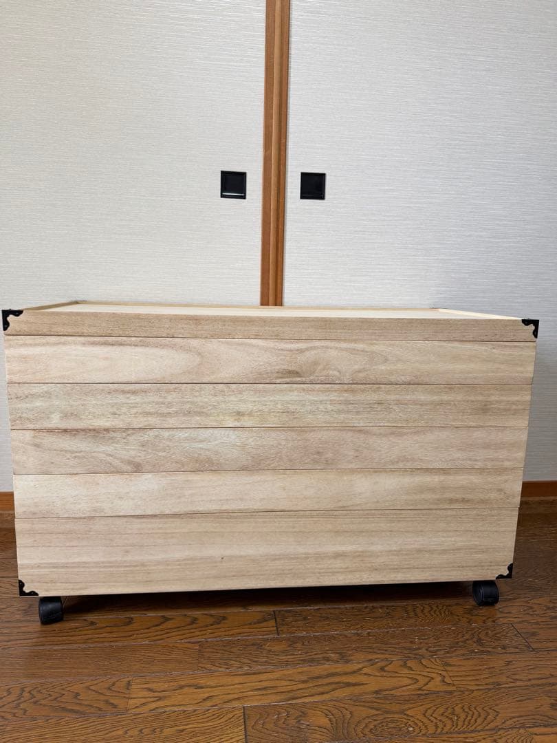 桐　押し入れ収納5段　キャスター付き