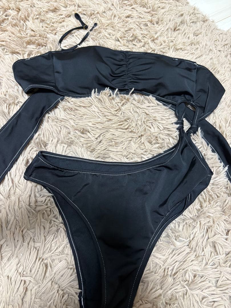 【しまなす】shéller シェリエ　水着　ブラック