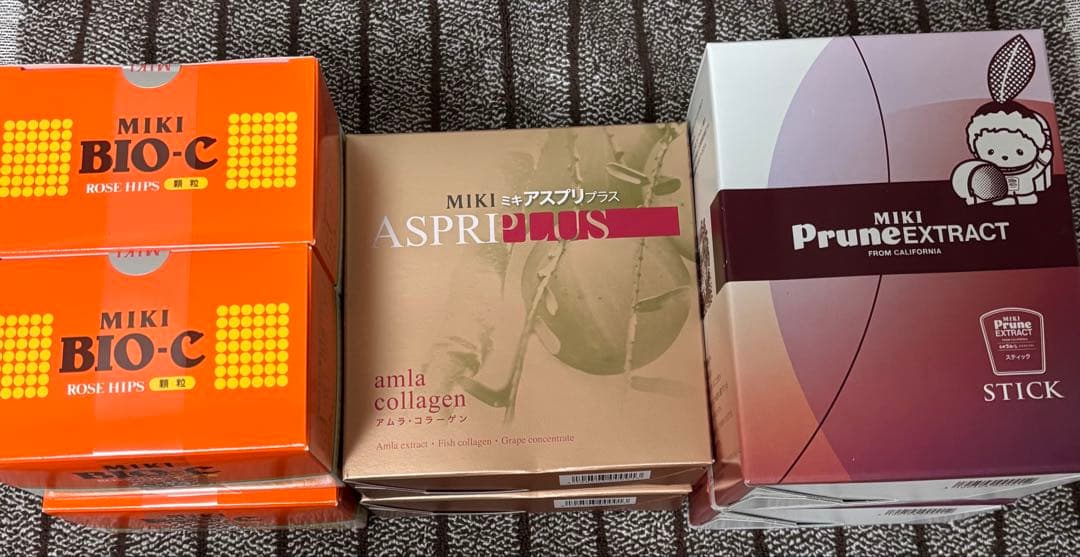 ミキプルーンスティック•ミキアスプリ•ミキバイオC各2セット