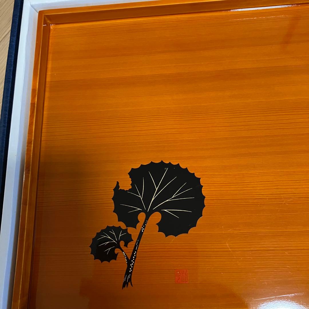 春慶塗り茶懐石盆八枚