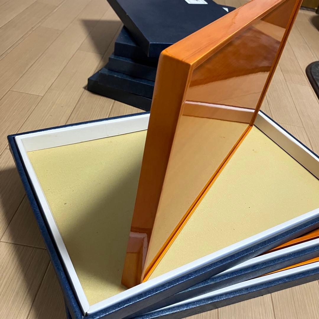 春慶塗り茶懐石盆八枚