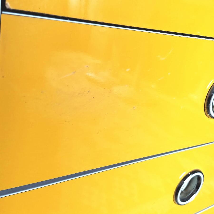 昭和レトロ　ポップ　チェスト　黄色 イエロー　5段