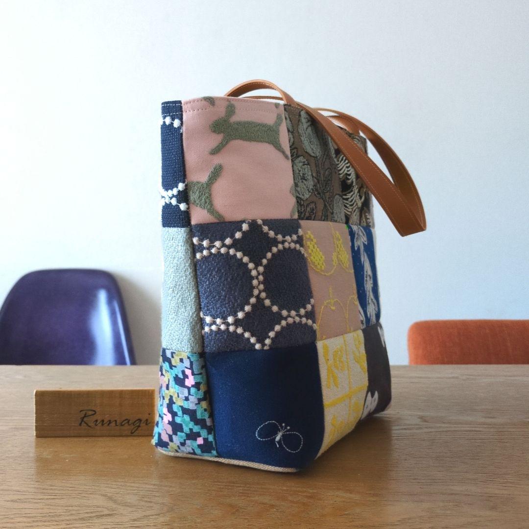 パッチワーク ハンドバッグ＊ミナペルホネン