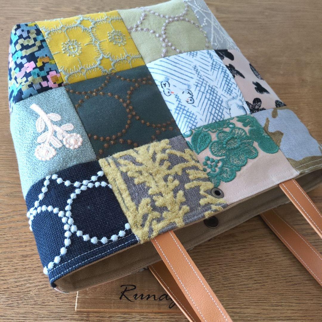 パッチワーク ハンドバッグ＊ミナペルホネン