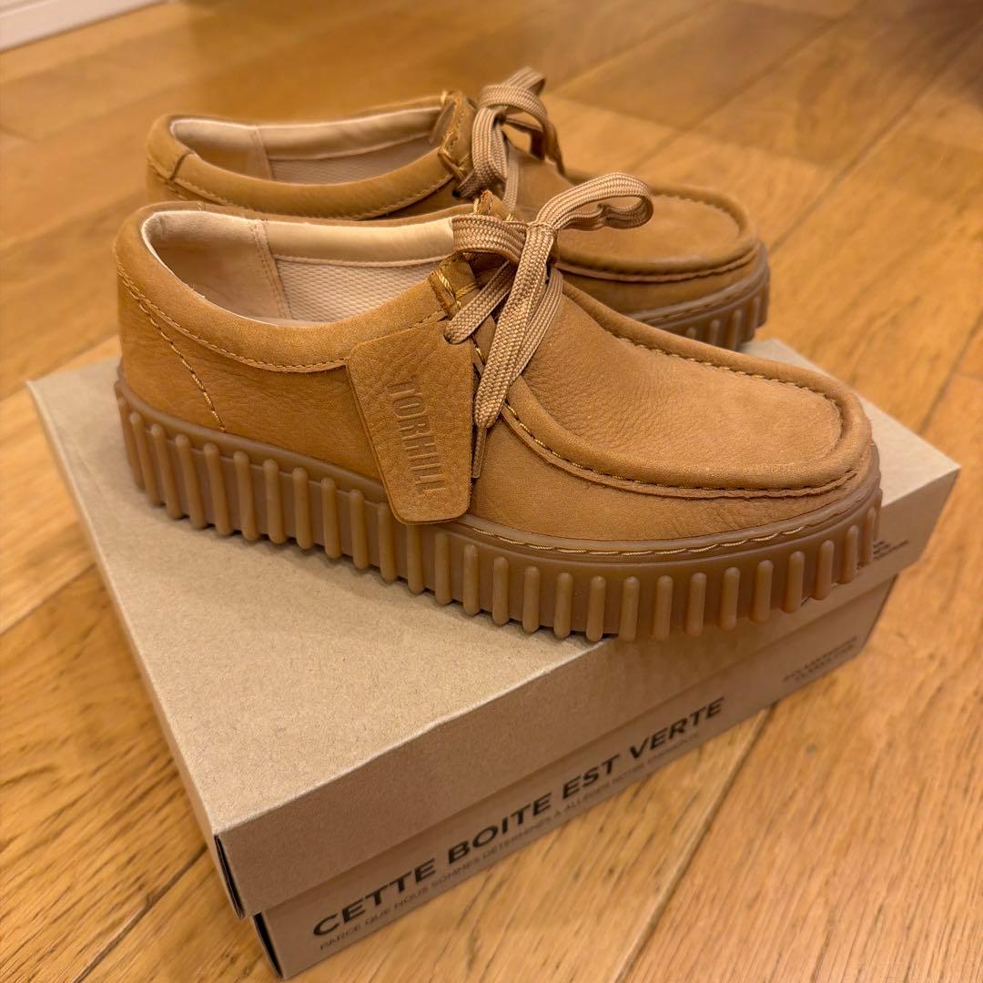 〔美品〕クラークス ワラビー デザートブーツ モカシン