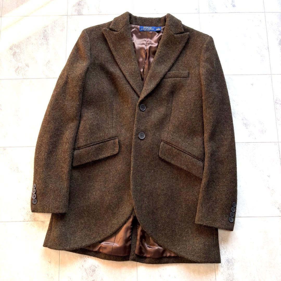 【極美品】ポロラルフローレン アルパカ混 テーラードジャケット イタリア製 M