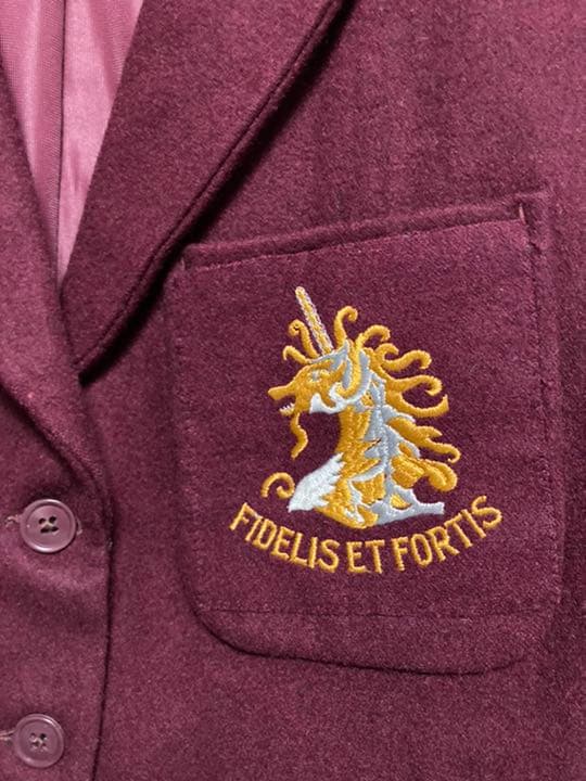 ビンテージ 80年代 英国製 ウール スクールジャケット テーラードジャケット