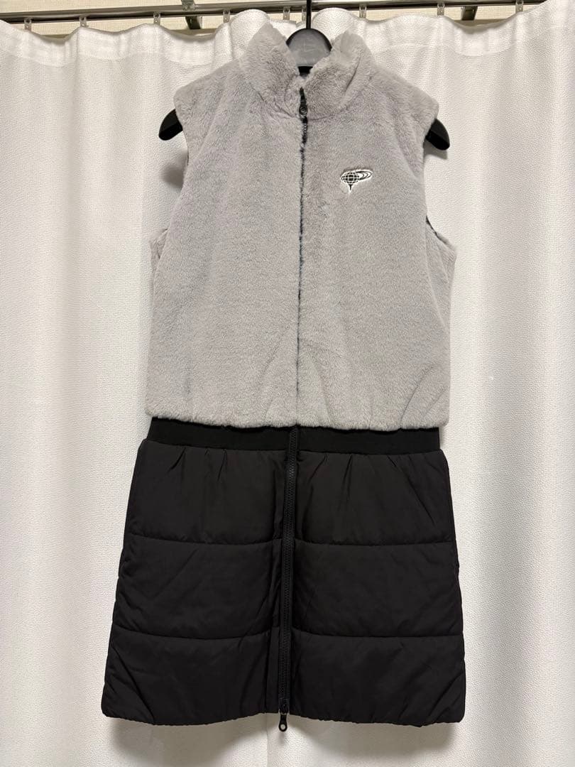 BEAMS GOLF ORANGE LABEL 中綿ボア ドッキング ワンピース