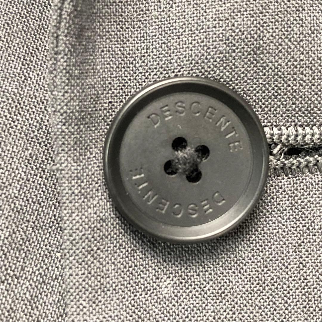 美品 DESCENTE セットアップスーツ ストレッチ 洗える 軽量 グレー